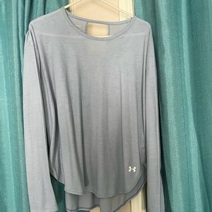 Under Armour, long sleeve shirt, pale blue